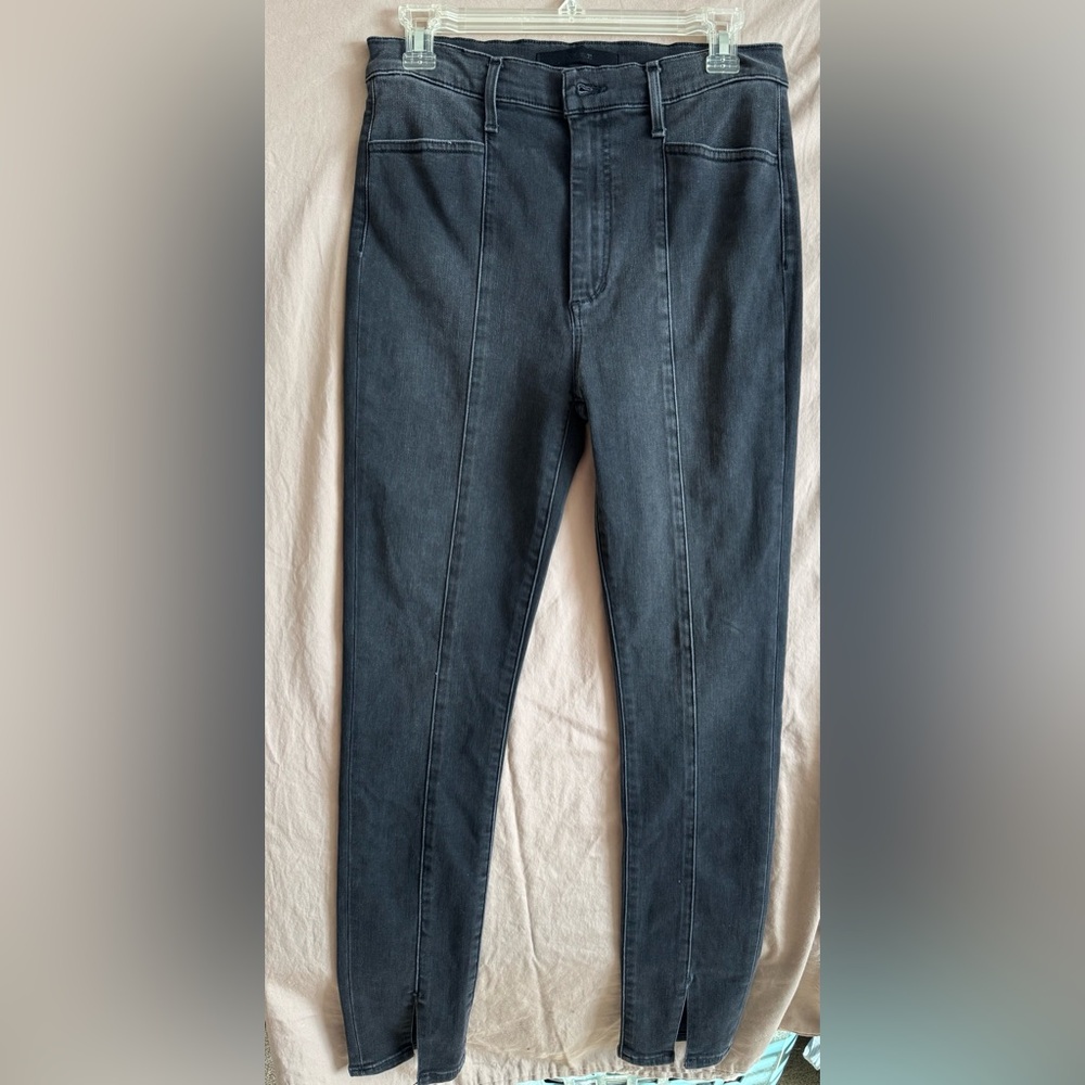 Joe's Jeans Women's Flawless high‎ rise ankle slit charcoal y2K 80’s